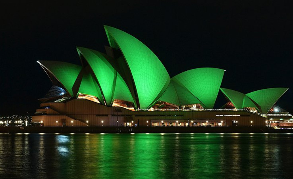 Sydney Opera House for St.Patricks Day