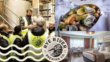 image of brewery tour, dinner and hotel bedroom