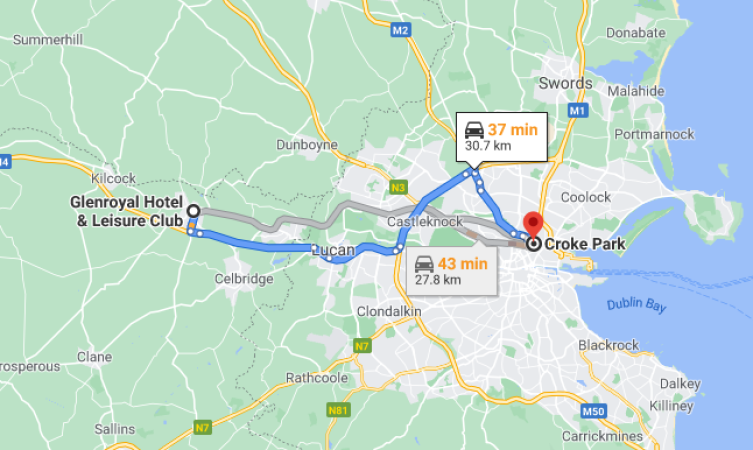 Directions to Croke Park Dublin