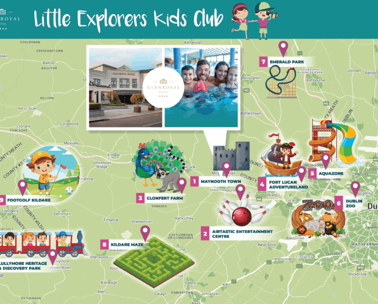 local family attractions map - Glenroyal Hotel